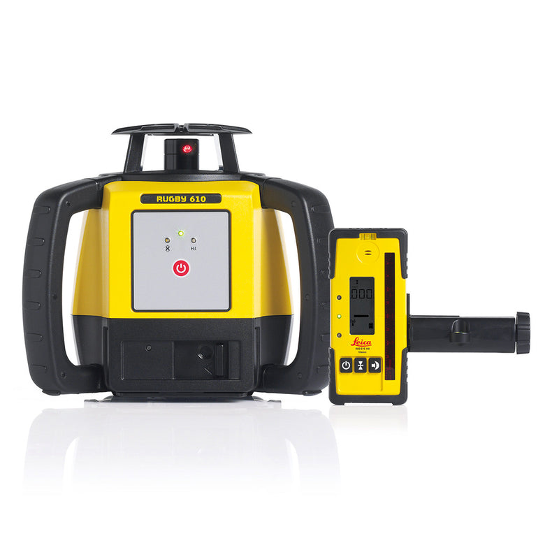 Leica Rugby 610 Laser Level with Rod Eye 140 Receiver