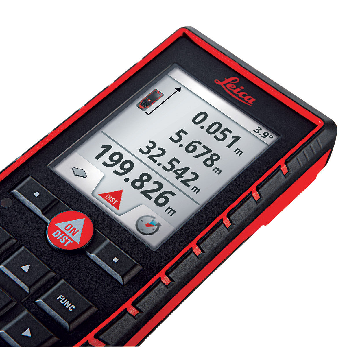 Leica DISTO™ D510 Laser Distance Meter display screen