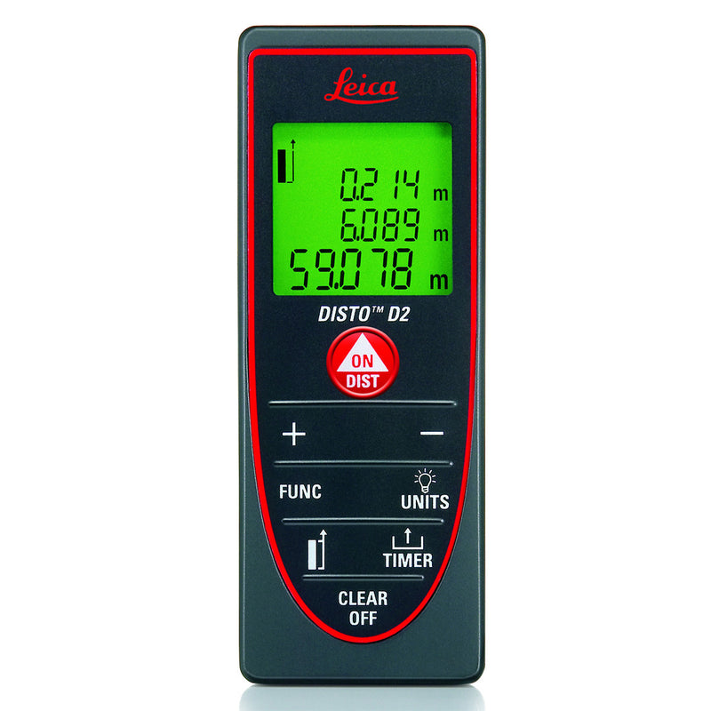 Leica DISTO™ D2 Laser Distance Meter - front view