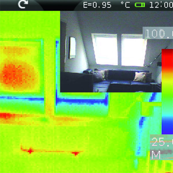 View through the LaserLiner ThermoCamera-Vision
