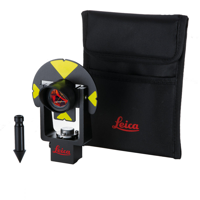Leica GMP101 Mini Prism with spike and padded bag