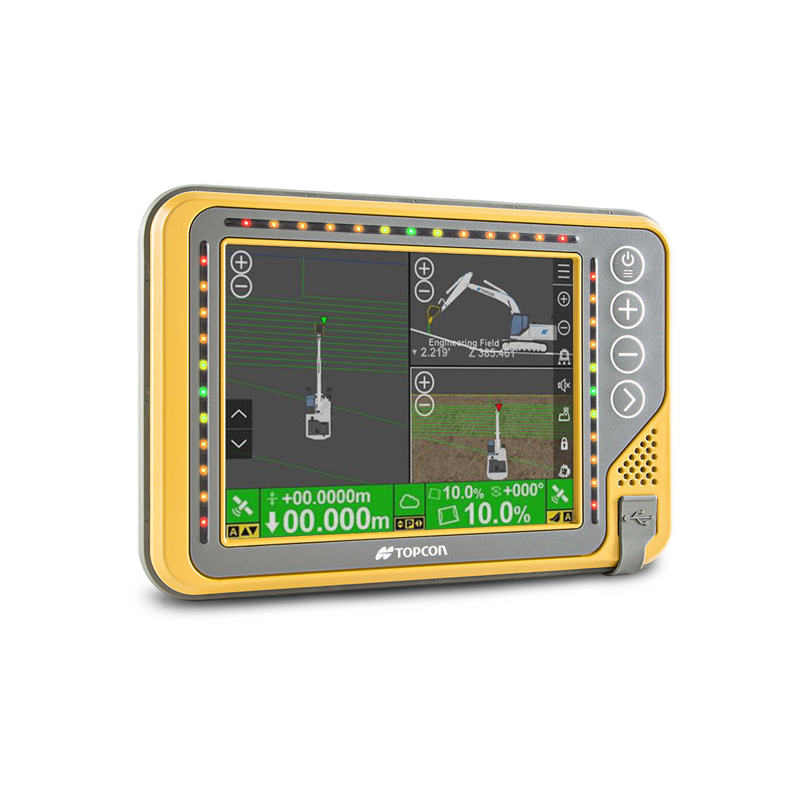Tolcon System Topcon X-53x Automatic Excavator GPS System – One Point Survey ...